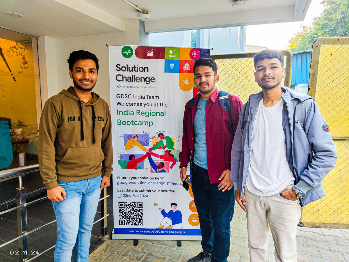 Zaidusyy's tweet photo. Just wrapped up the Google Solution Challenge India Regional Bootcamp! From workshops to mentorship and networking, it was a whirlwind of innovation. Grateful for the support and connections made. Ready to shape the future! #GoogleSolutionChallenge #Innovation #Networking 🚀��� https://t.co/zG0ARUV4qb