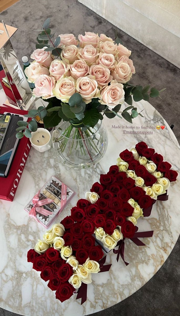 Max33Verstapp's tweet photo. Celebrating our love today and every day of our lives ❤️ https://t.co/1aUPbG2qmg