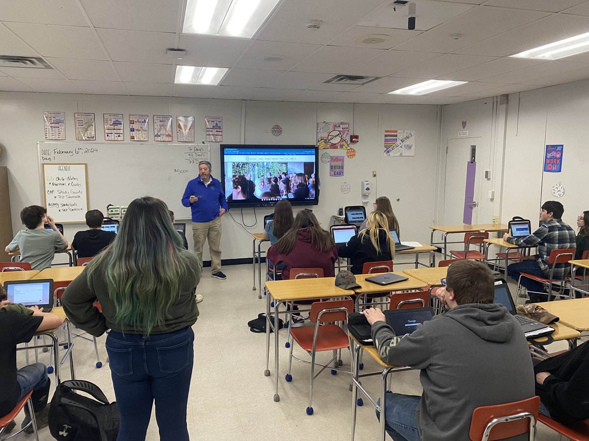 Thank you to <a href="/mazzcj/">Chris Mazzella</a> for stopping into our classes to have our students complete the <a href="/BrilliantCFES/">CFES Brilliant Pathways</a> interest surveys. <a href="/SunCmtyNews/">Sun Community News & Printing</a> <a href="/CVESBOCES/">CVES BOCES</a>