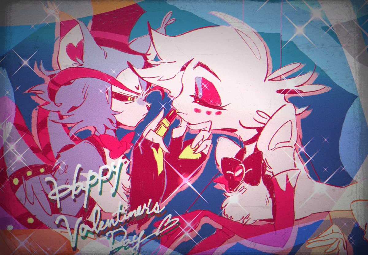 これは🕷️出勤前に嫌々付き合ってあげてる🐈の図(とバレンタインデー)