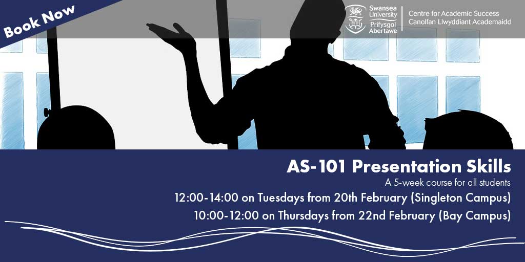 CAS_Swansea's tweet image. Got a presentation this term? Worried about doing it over zoom? This course is for you! It covers everything from nerves to slide design, and it starts next week.

Find out more and sign up here: tinyurl.com/y3rb9pyo
#swanseauniversity #presenting #presentation #publicspeaking