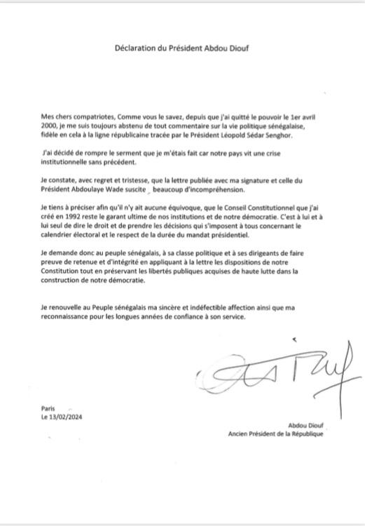mashanubian's tweet photo. Des coulisses du communiqué conjoint Wade et Diouf
📸 1: extrait Le Témoin
#SaveSenegal #FreeSenegal https://t.co/texJ0GWsin