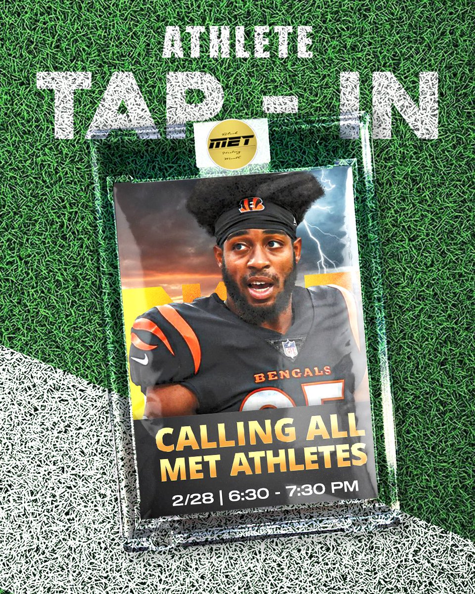 METNational's tweet photo. We welcome Guest Speaker Chris Evans NFL Bengals RB and Business Mogul to our Series 2 of 12 🔥
*Check email for invites* https://t.co/6OkymxjOMw