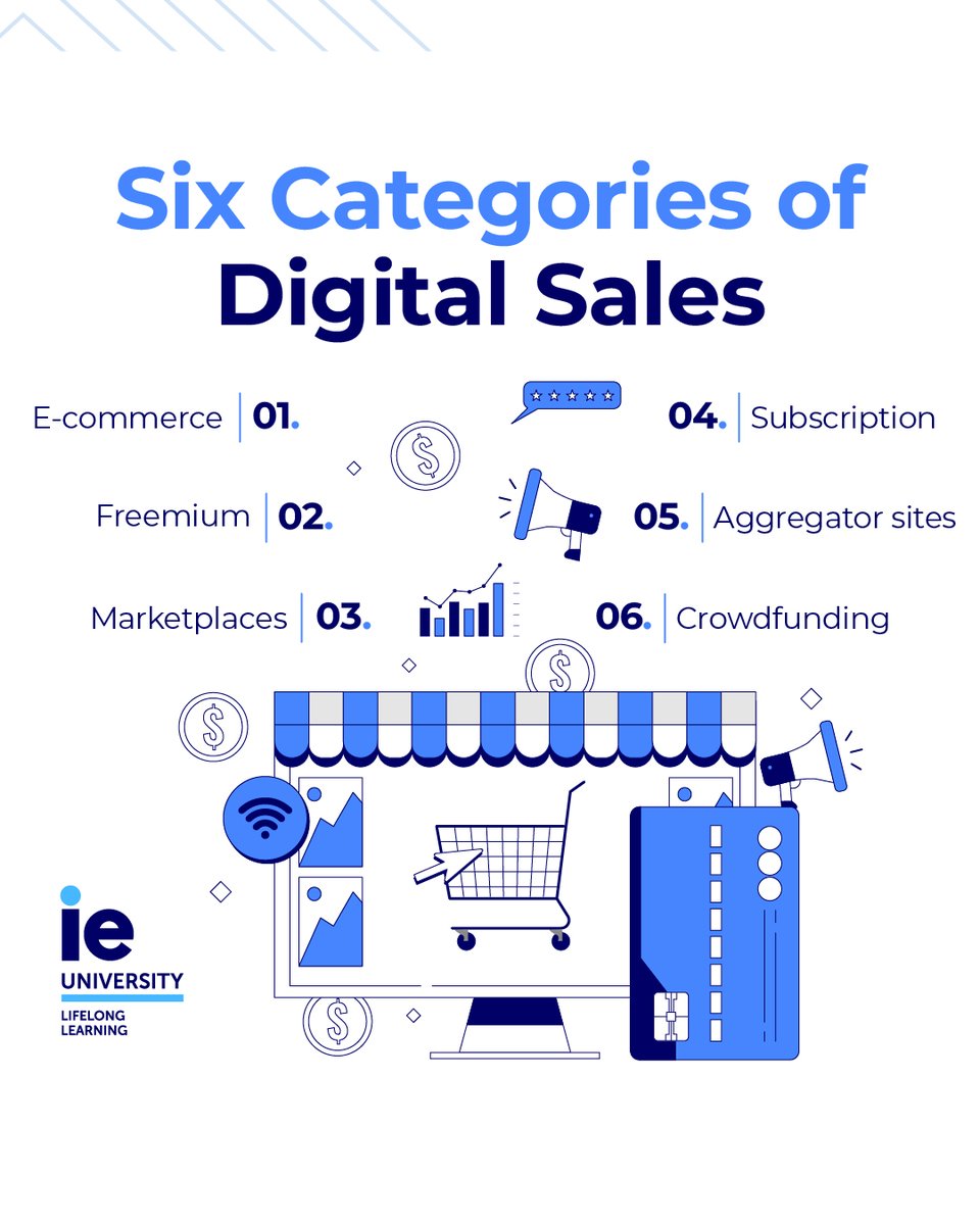 IELifelong's tweet image. Did you know that there are six categories of Digital Sales Models?

Let's explore 6 vital digital sales models that are shaping the future of commerce and customer interaction.

#OnlineButlive #DigitalSales #SalesTransformation