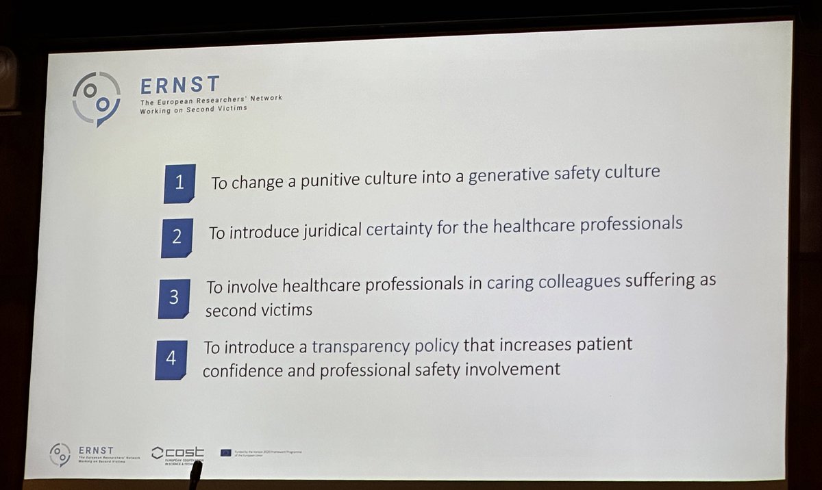 biljana_parapid's tweet photo. #SecondVictim: great talk by Prof. J.J.Mira @notasalpie ERNST (COST Action 19113) emphasizing necessity of psychological support to all envovled in #healthcare in the aftermath of an adverse effect of a patient beside medicolegal aspect.
@mirvatalasnag @MilaStajevic @nevenadivac https://t.co/1RFQdimJKj