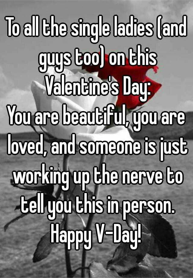 To all the single ppl out there, those that are yet to be loved, those that were loved.

You are still loved, love starts with loving yourself, who you are, who you will be and who you will meet on your single journey. 

Happy valentines you sexy single people 😘 💕 xxx