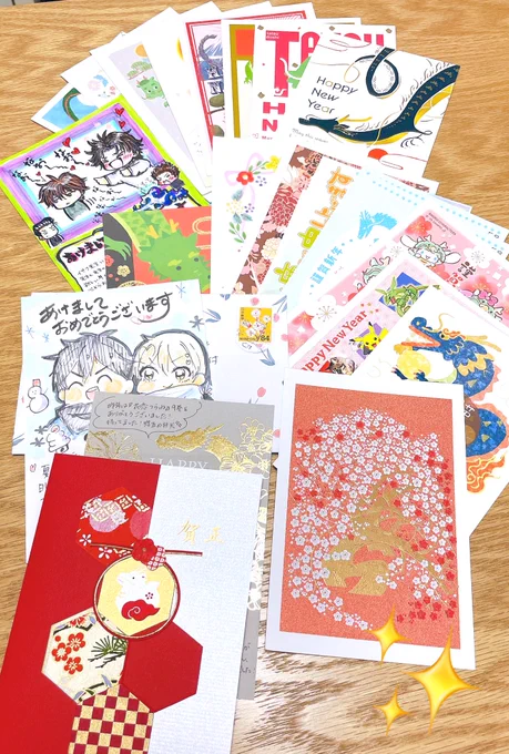あと一月にお年賀下さった方もありがとうございました!(転送してもらってたんですが、バタバタしてて今頃ごめんなさい)
今年も宜しくお願いします〜! 