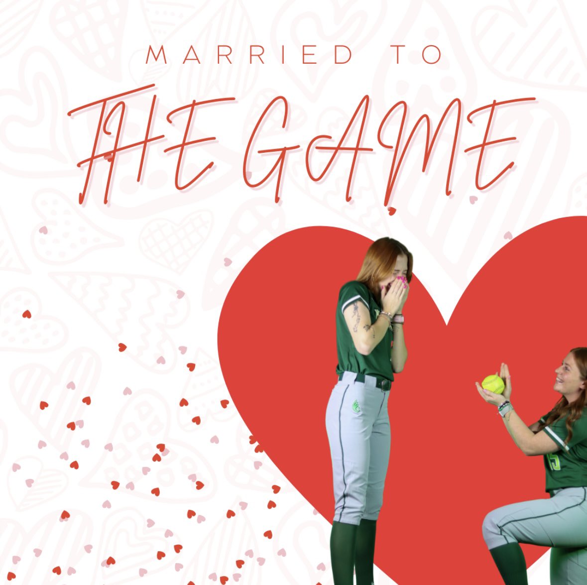 DubC_Softball's tweet photo. Happy Valentine’s Day from WCSB 💍 https://t.co/WFFhypSDxb