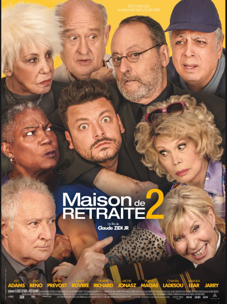 MAISON DE RETRAITE 2 DISPO AU CINÉMA ❤️
Foncez le voir avec vos potes, vos grand-parents, votre mec, votre meuf, allez rire, kiffer, vous émouvoir et passez un moment génial!
Fier de ce projet, fier de vous le présenter 🙏