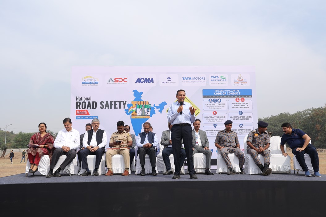 Making roads safer for pedestrians leads to safer roads for everyone! Mr. Pratyush Khare, Senior GM of Vehicle Attributes & Technical Services at Tata Motors, drives home this point at #IARC2024.