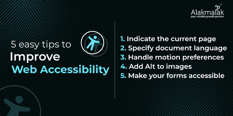 alakmalaktechno's tweet photo. Enhance UX with 5 easy tips from Alakmalak Technologies! Indicating current page, optimizing forms & more for inclusive #websites. Follow for insights. Visit https://t.co/gxdUz1LBam
#websitedevelopers #developmentcompany #businesswebsites #userfriendlywebsite #businessgrowth https://t.co/Y2XJStCdfl