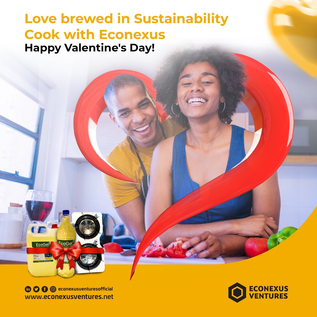 EconexusL's tweet photo. This Valentine's Day, let love simmer with Ecogel!  Create a cozy atmosphere with clean cooking and sustainable romance.
Share your Ecogel-fueled creations using #EcogelLove and inspire others to celebrate with a green touch! Happy Valentine's Day!
#HappyValentinesDay https://t.co/XiXdLMIRRy