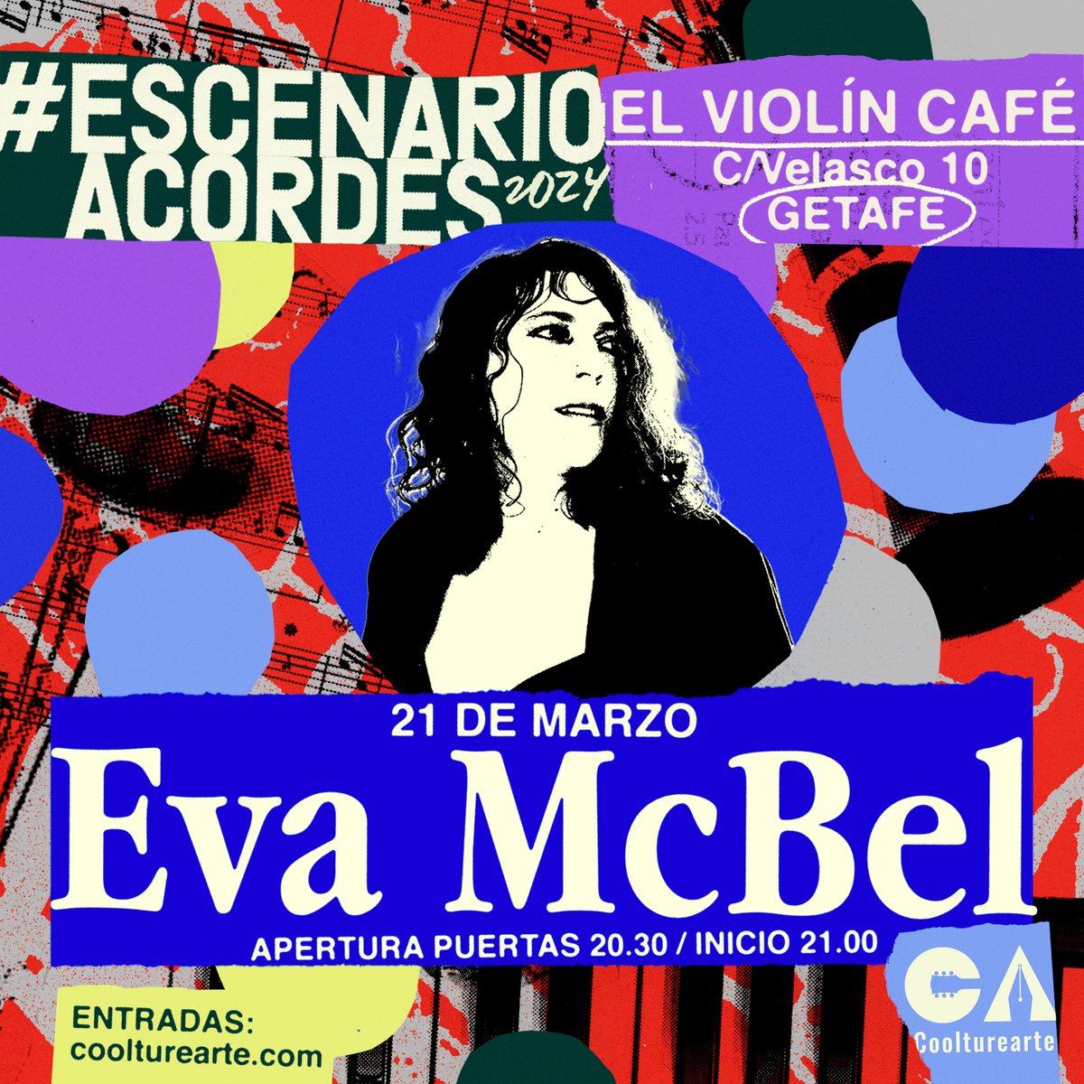 Empezamos de nuevo la temporada de conciertos en el <a href="/elviolincafe/">El Violin Getafe</a> el próximo 21 de marzo con @EvaMcBel  una artista increíble y que nos cautivó con su música pero mucho más con lo majísima que es.

¡Viva la gente maja, viva Eva Mcbel! ✨

Entradas: coolturearte.com 🎟️ 🔗