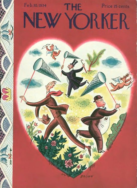 Vintage #SaturdayEveningPost & #NewYorkerMagazine Valentine’s Day covers from the #1930s. #February #HappyValentinesDay #nostalgia #magazinecovers