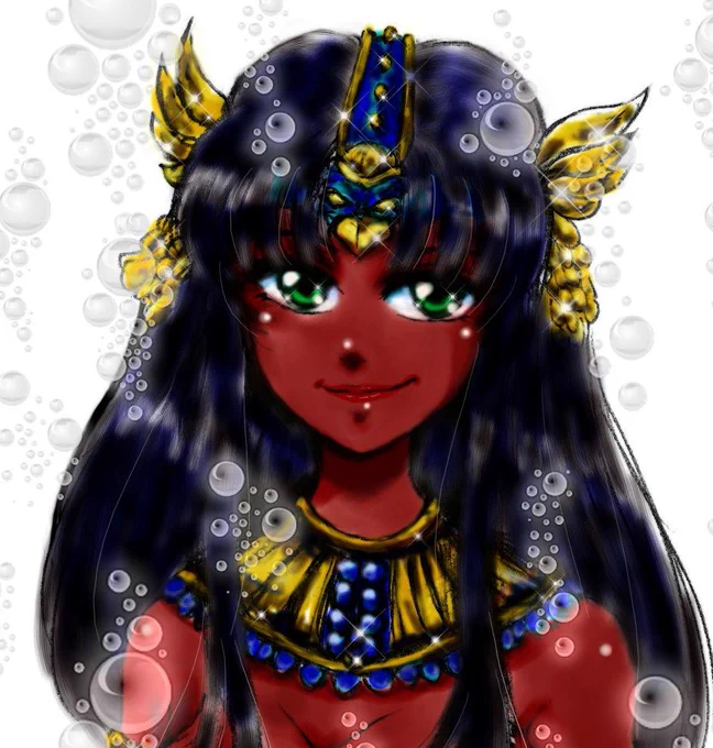 #バレンタインだから褐色肌貼ろうぜ尾上純季さまのオリキャラネフェル様 
