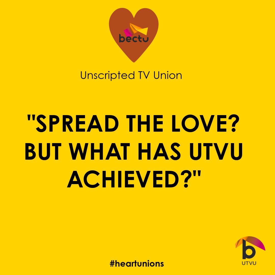 Unscripted TV Union (part of Bectu) tweet media