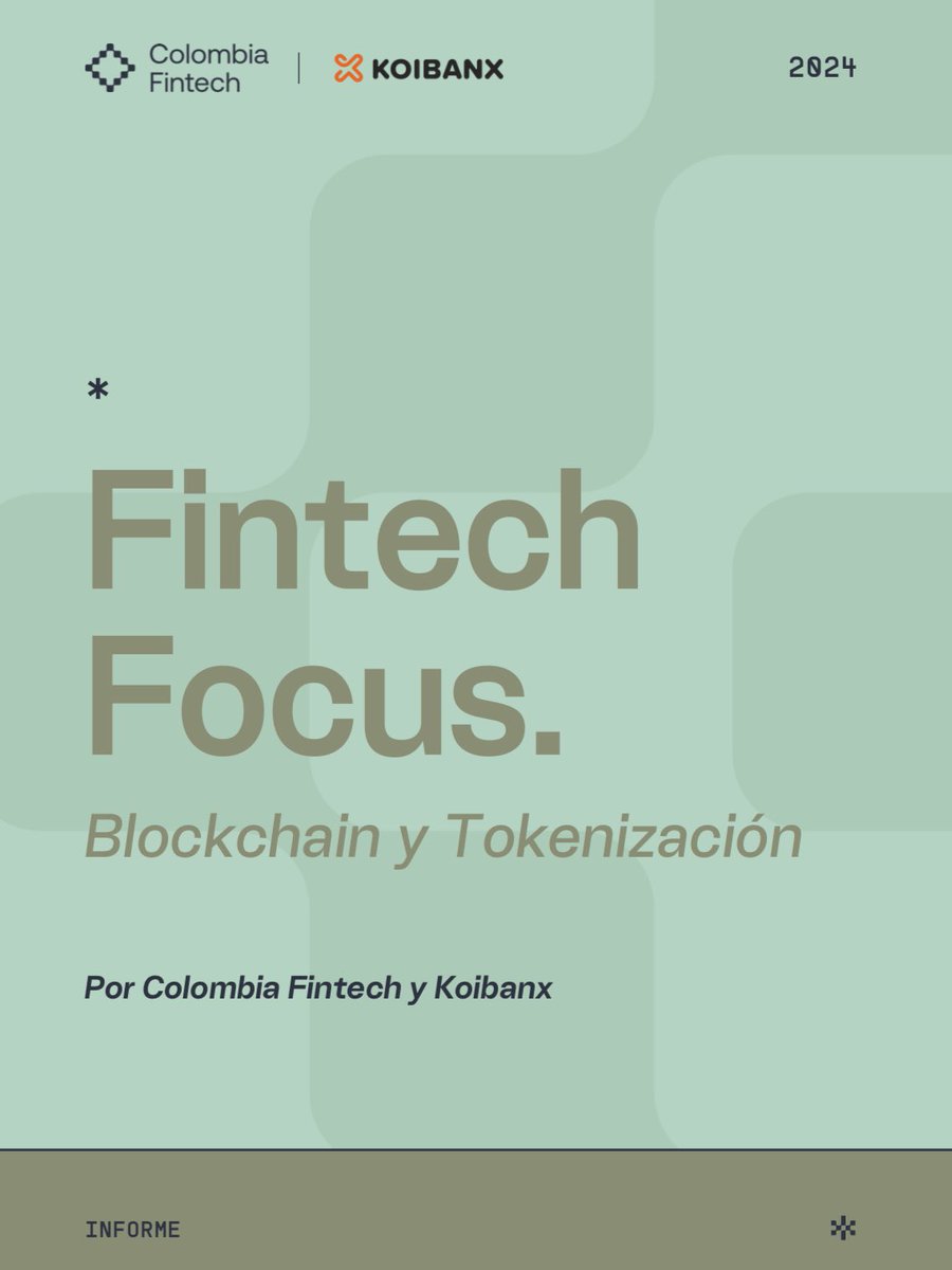 koibanx's tweet photo. 📢 Nuevo informe junto a @colombiafintech: Fintech Focus, Blockchain y Tokenización.  📊 Con el respaldo de encuestas a +100 empresas, proporciona una comprensión práctica de las oportunidades y desafíos dentro del ecosistema 🇨🇴  Completo aquí 👇
https://t.co/qOQH7AXVLh https://t.co/ei6hoaT6gf