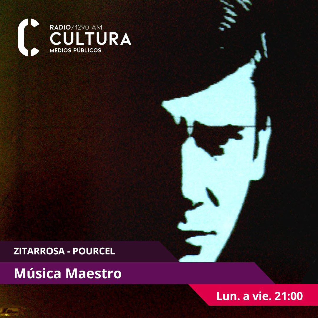 radioculturauy's tweet photo. → Sobre Alfredo Zitarrosa y Franck Pourcel será el programa de esta noche de 𝐌ú𝐬𝐢𝐜𝐚 𝐌𝐚𝐞𝐬𝐭𝐫𝐨 🎶

🗓️Lunes a viernes, 21:00
📻 1290 AM
 📲💻https://t.co/FHDjnVxzT4
 #RadioCultura https://t.co/N5QiYwFZe5