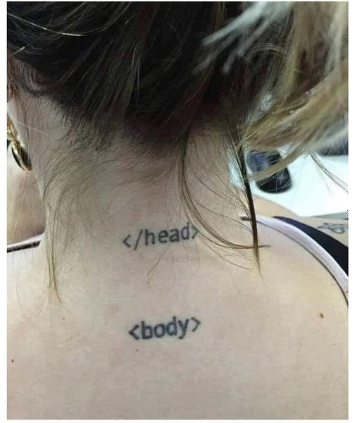 daboigbae's tweet photo. As a programmer - would you get this tattoo? https://t.co/lYB0w7iRVc