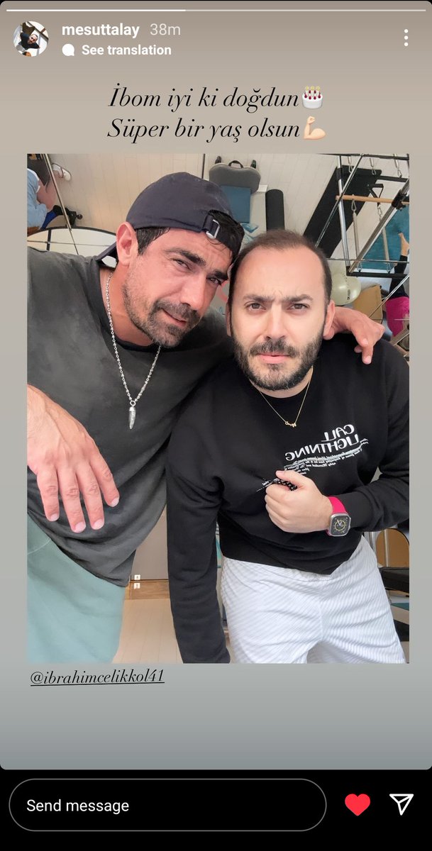 🆕 IG Story | mesuttalay

"My dear İbo, happy birthday. 🎂💪"

İbrahim Çelikkol's friend Mesut Talay wished him on his birthday.

#İbrahimÇelikkol | <a href="/ibrahimcelikkol/">İbrahim Çelikkol</a>