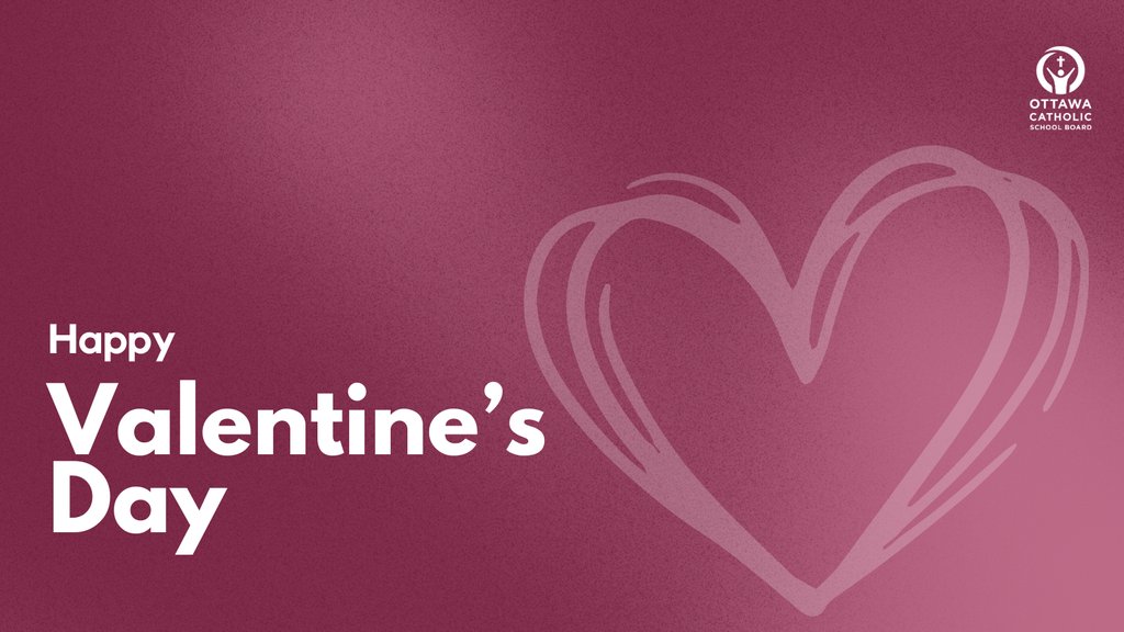 OttCatholicSB's tweet image. 💖 Happy Valentine&apos;s Day to our #ocsbFamily! As we begin the Lenten season, let us fill our hearts with gratitude, joy, and hope. May today serve as a beautiful reminder of the love and compassion that unite us as a community. 🙏 #ocsbLent #ocsbHope #ocsbBeCommunity
