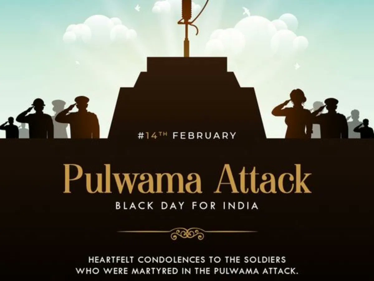 architashudhi's tweet photo. Today, we remember and honor the heroes who lost their lives in the Pulwama Attack. Their bravery and sacrifice will always be remembered with the deepest respect. 
#PulwamaAttack #BlackDay #14thFebruary #India #SaluteToOurHeroes https://t.co/MipOpf1HFd