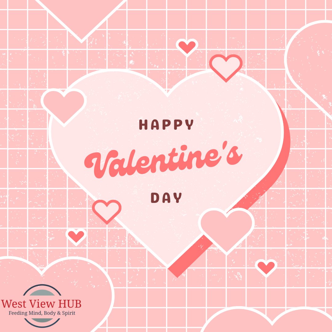 Happy Valentine's Day from the HUB! We love our regular patrons, & we love making new friends! If you haven't been in to see us, check out one of our upcoming events. We have something for everyone, & all are welcome (even if you don't live in West View)! westviewhub.org/events