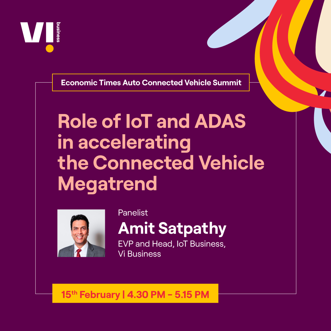 Exciting news! Our very own Amit Satpathy will be speaking at the ET Auto Connected Vehicle Summit on Feb 15th, discussing the pivotal role of IoT and ADAS in driving the Connected Vehicle Megatrend. Stay tuned!

@ETAuto 

#ReadyForNext #ConnectedVehicles #AutomotiveInnovation