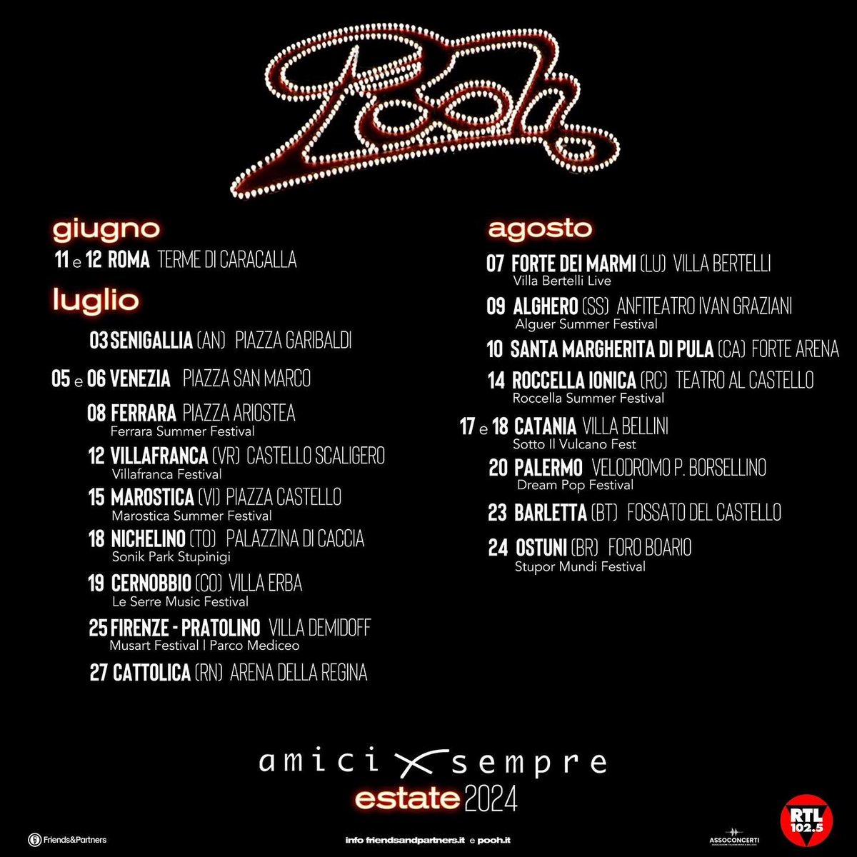 ECCO IL NOSTRO REGALO DI 
SAN VALENTINO ❤

AMICIXSEMPRE ESTATE 2024
APERTURA BIGLIETTI DOMANI ALLE 11

CI VEDIAMO IN TOUR!