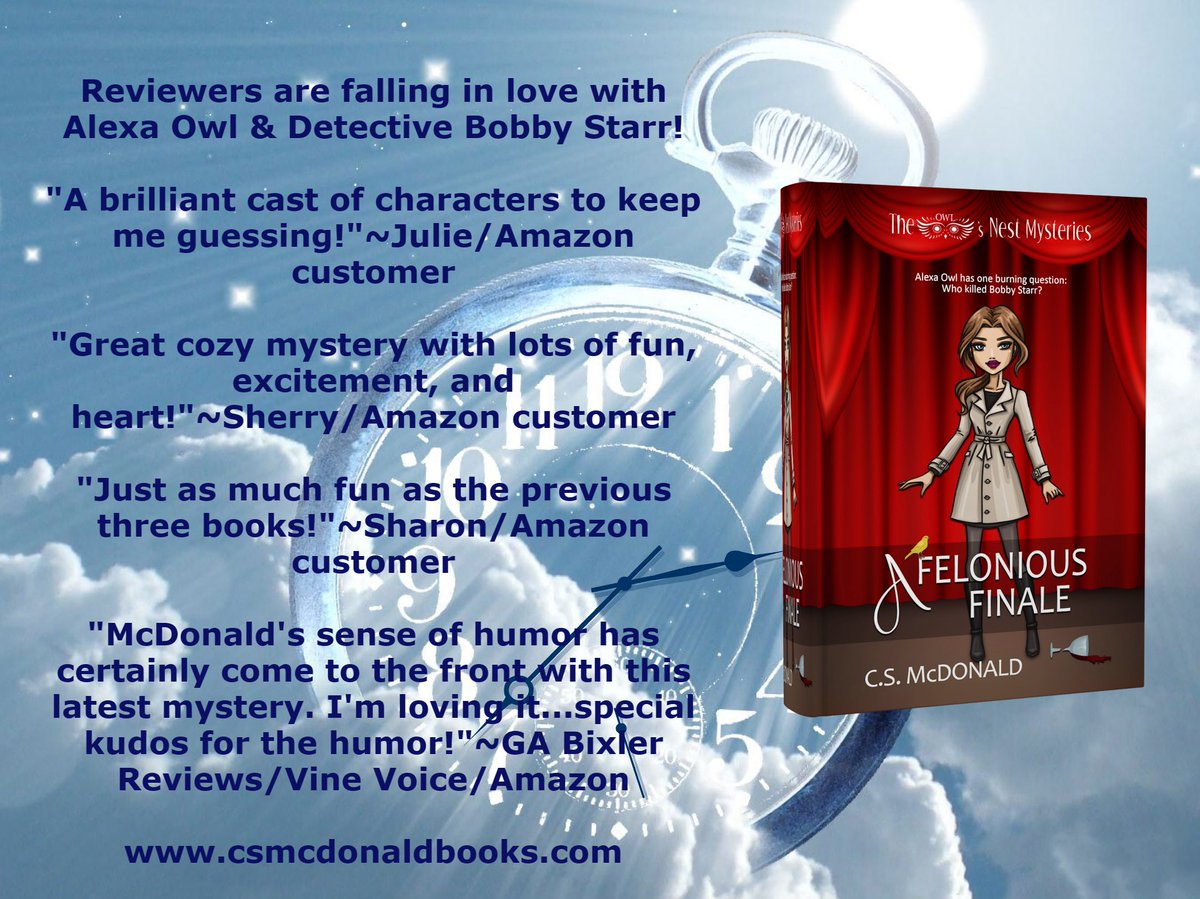 CSMcDonald7's tweet image. Det Bobby Starr was murdered at a theater in 1965. Now, Alexa Owl has one objective: Who killed Bobby Starr?  A FELONIOUS FINALE amzn.to/3ycANcl
Audiobook:  adbl.co/3rSfw8i 
#ComingSoon book #5 LONG LOST LIES