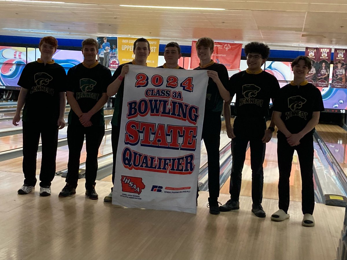 Congrats to the boys bowling team - State Tourney bound!  and Cayden Foye also qualified as an individual!