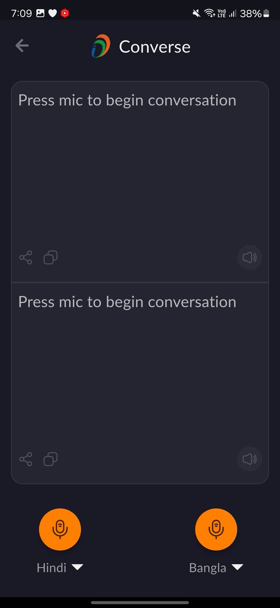 Try this Bhashini app. The interface is simple, and it supports a bunch of regional apps (some are in beta). #Bhashini #India 🇮🇳