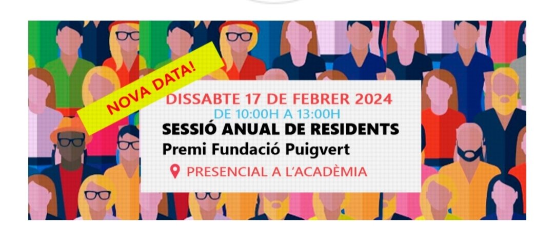 🗣️ Aquest dissabte 17 de febrer es celebra la sessió anual de residents a l'Acadèmia de Ciències Mèdiques. 🥇La millor presentació dels nostres residents guanyarà el premi Fundació Puigvert. 👇Inscripcions aquí, us hi esperem! docs.google.com/forms/d/e/1FAI…