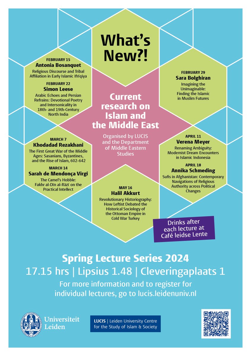 What’s New?! | We are back with exciting lectures for this semester’s What’s New series. We will be starting off this series tomorrow with a lecture by Antonia Bosanquet (@asbosanquet ). To register for tomorrow’s lecture and learn more: universiteitleiden.nl/en/events/seri…