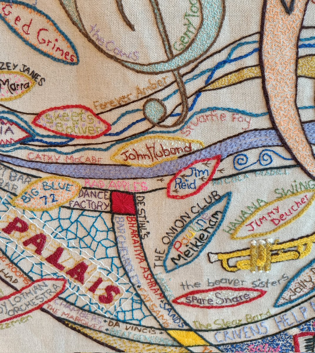 C_GHuband's tweet photo. Today would have been dad's 82nd birthday. Sadly he only made it to 58. But he lives on through his music and I was delighted to visit the fantastic @DundeeTapestry recently to see his name alongside his friend and collaborator Jim Reid and many other local luminaries ❤️ https://t.co/sE7avfgi09