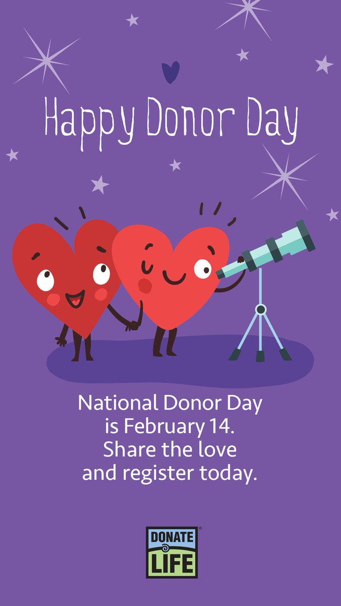 Mayo Clinic Transplantation Surgery (@mctransplntsurg) on Twitter photo RT <a href="/MayoTransplant/">Mayo Clinic Transplant</a>: February 14th is National Donor Day! By educating and sharing the #DonateLife message, we can each take small steps every day to help save and heal more lives. Share this today! #OrganDonation
bit.ly/3SZt4cT RT <a href="/MayoTransplant/">Mayo Clinic Transplant</a>: February 14th is National Donor Day! By educating and sharing the #DonateLife message, we can each take small steps every day to help save and heal more lives. Share this today! #OrganDonation
bit.ly/3SZt4cT