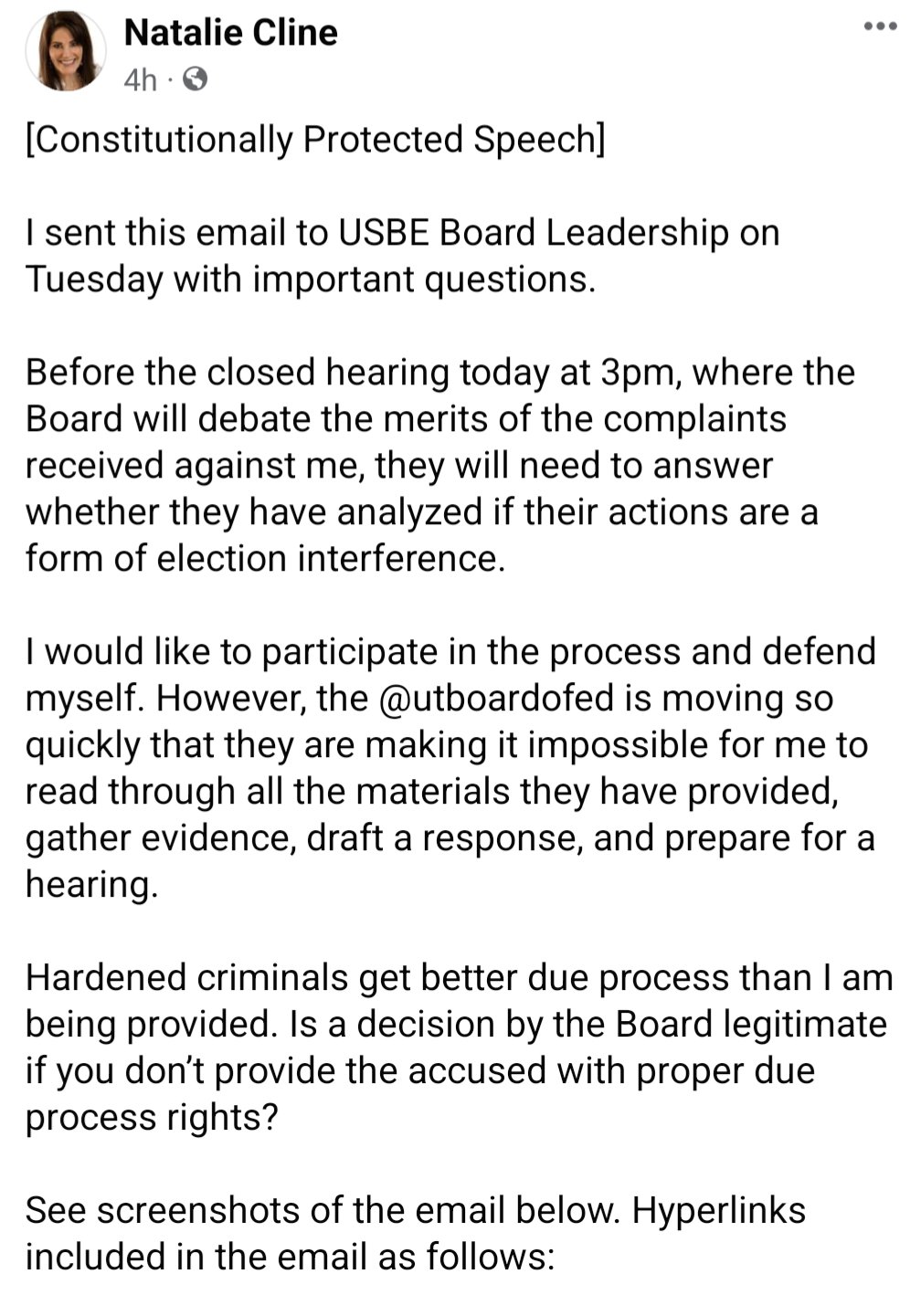 Lindsay Aerts on X: &ldquo;UPDATE: Natalie Cline has spoken out, saying 