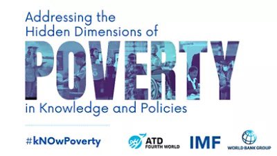 Tomorrow, this @WorldBank @ATD4thWorld @IMFNews event will bring together practitioners, academics, and people with lived experiences of poverty to think collectively about how we build knowledge and design policies to combat poverty. Register to join: bit.ly/3vO0Ok5