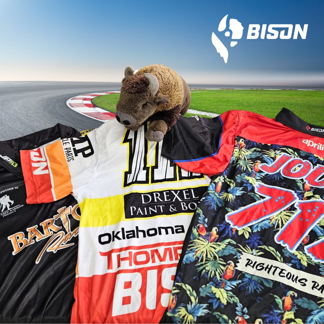 BisonTrack's tweet photo. Thor is here today with your friendly reminder that race season is closing in FAST! 🏁🏍️ It's time to get those Bison crew shirts ordered ASAP so we can lock in your design and get them in your team's hands before Round 1! https://t.co/xXYk6BUFjN #whereintheworldisthor https://t.co/7i9ilmWvbF