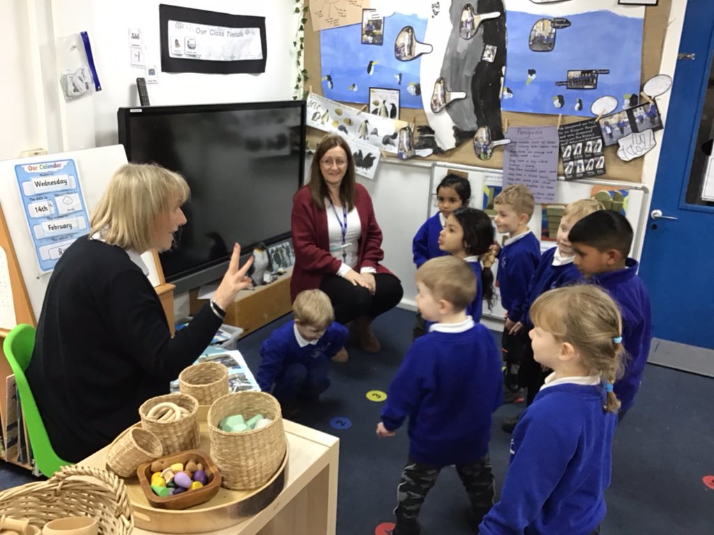 Today the acorns showed Mrs Moore what we have learnt about penguins. Here we are waddling! @WroxhamSchool