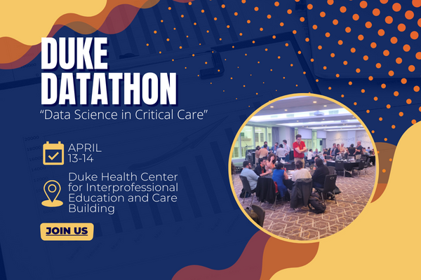 Duke Datathon early bird pricing ends 2/26. Register now! sites.duke.edu/datathon2024/ Help identify potential projects that lead to publications and improve the care of critically ill and injured patients #data #DataScience