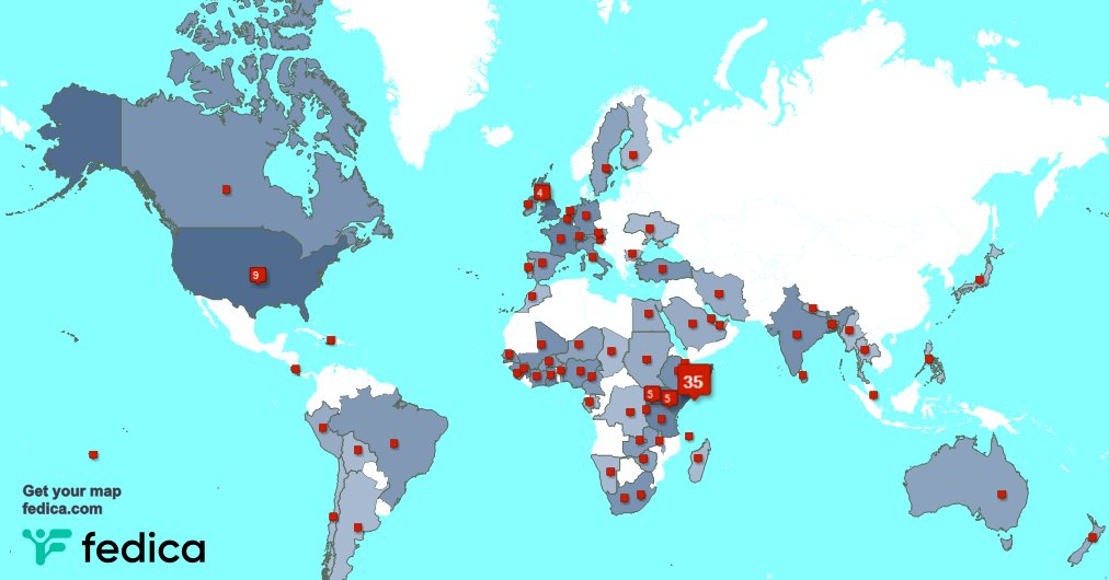 I have 2 new followers from USA last week. See fedica.com/!OSMSomalia
