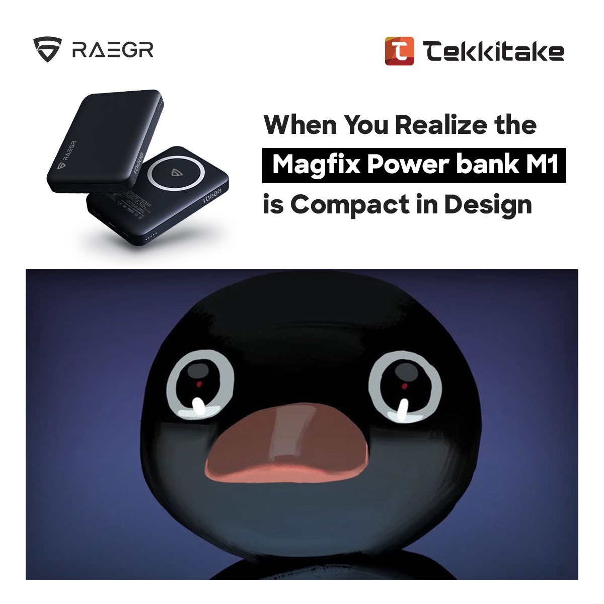TekkiTake's tweet image. Happy tears are real! The RAEGR 10000mAh MagFix M1 Wireless Power Bank is small enough for your pockets but powerful enough to charge your iPhone twice. Get yours today!

Buy Now!
Tekkitake:postly.app/3PSZ
Amazon:postly.app/3PSa

#tekkitake #wirelesspowerbank