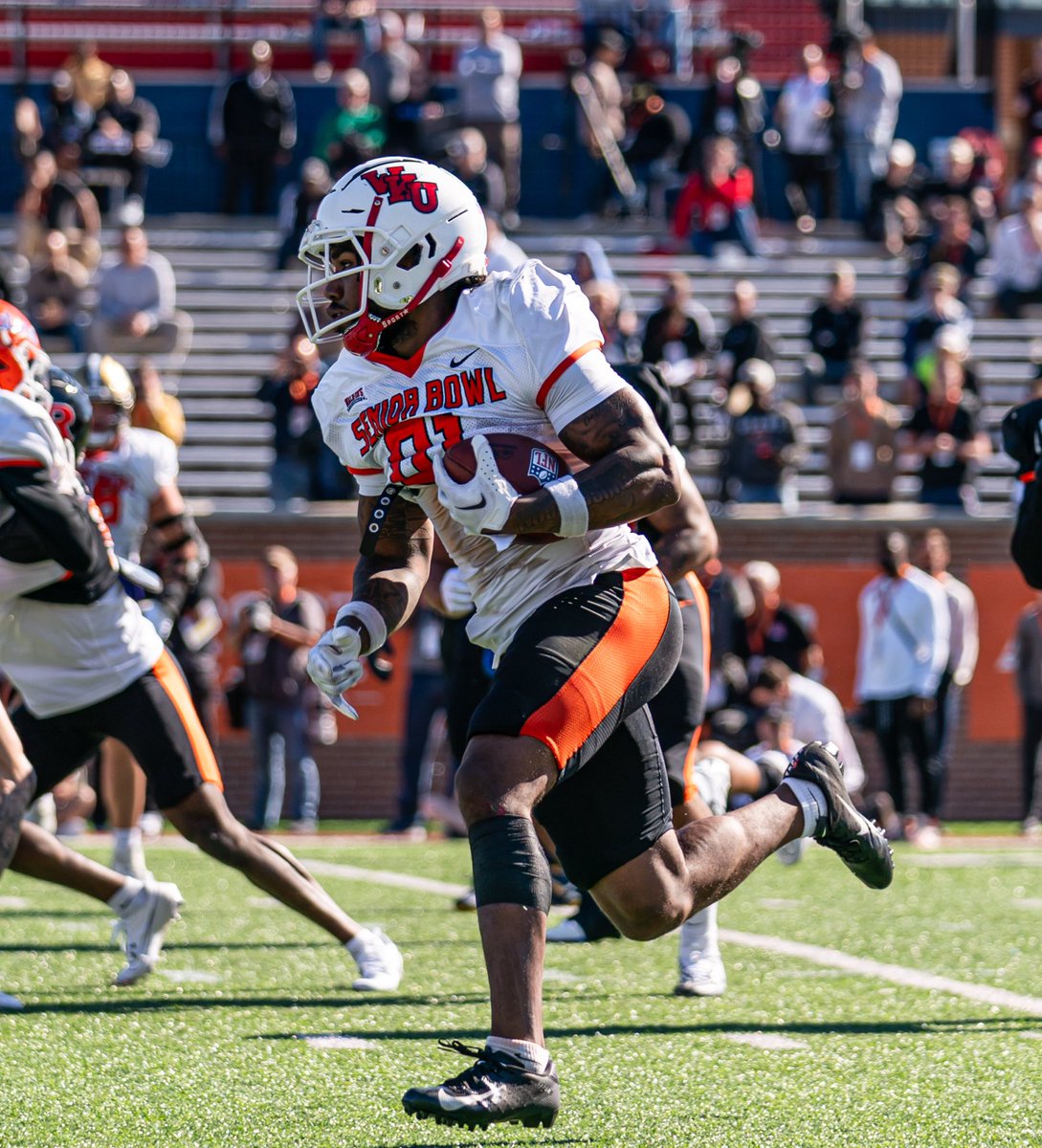 @SteveSmithSr89 @CorleyMalachi See it same, @SteveSmithSr89. And @CorleyMalachi put any level-of-comp concerns to bed at @seniorbowl. National squad DBs voted him WR Practice Player of Week.