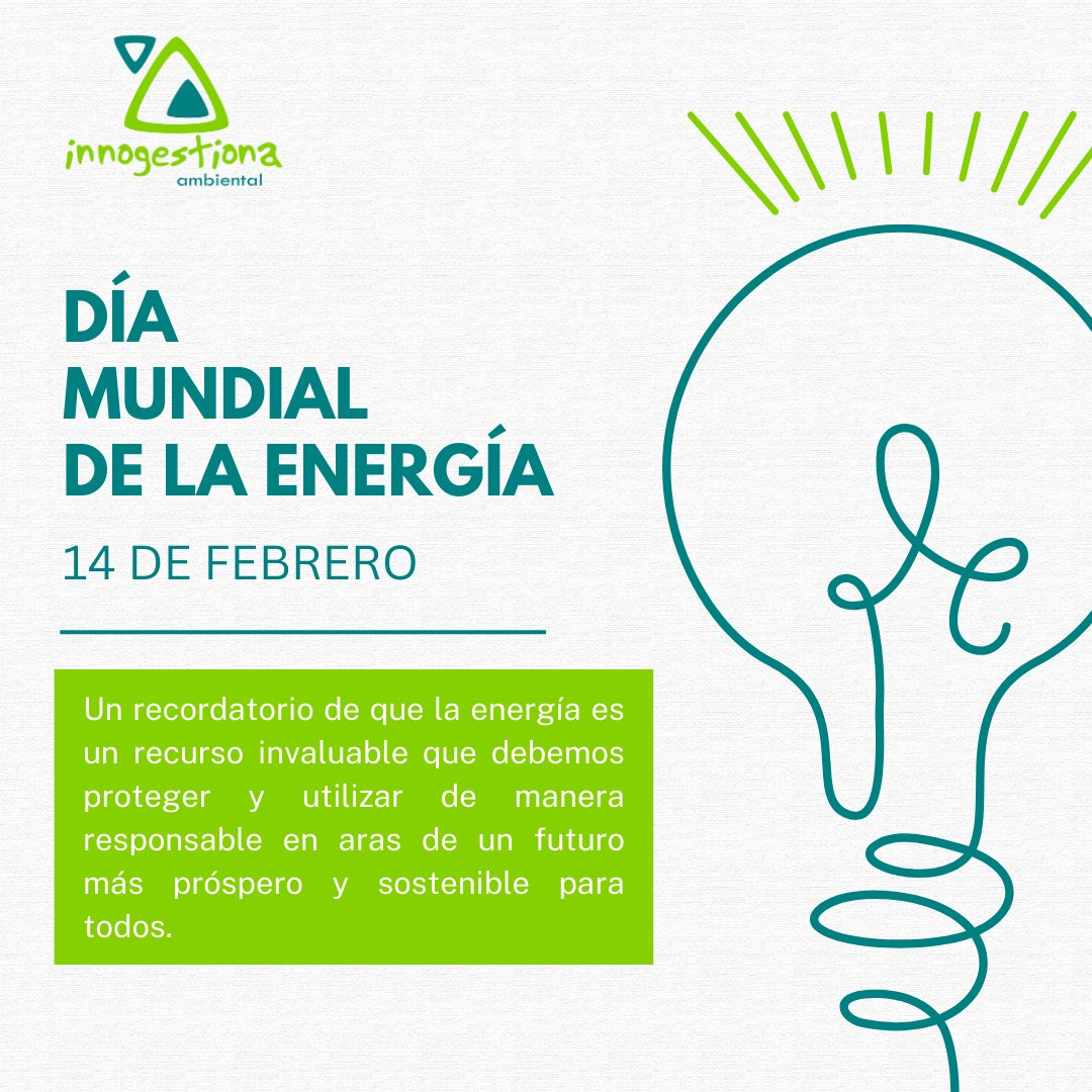 🌍 Hoy, 14 de febrero, no solo celebramos el amor en el Día de San Valentín... ¡También conmemoramos el Día Mundial de la Energía!💡🍃 📃Lee la noticia completa: innogestiona.es/2024/02/14/dia…