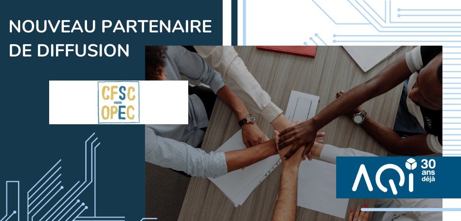 Nouveau partenaire !🤝 AQIII et @CFSC_OPEC unissent leurs forces pour donner une seconde vie à vos équipements informatiques. Ces appareils seront reconditionnés et distribués gratuitement ou à tarifs avantageux aux écoles, CPE, OBNL et bibliothèques du Québec. #AQIII