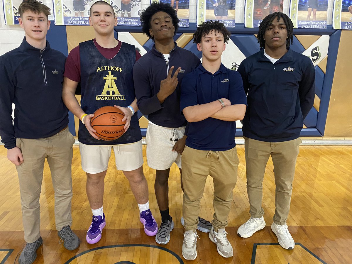 Player Spotlight Wednesday!  We love that so many of our players also compete in both Winter and Spring sports!  These five have done a great job all year on the court and have a big game vs Centralia tonight…come support!  Go Crusaders!
#stackyourbrick