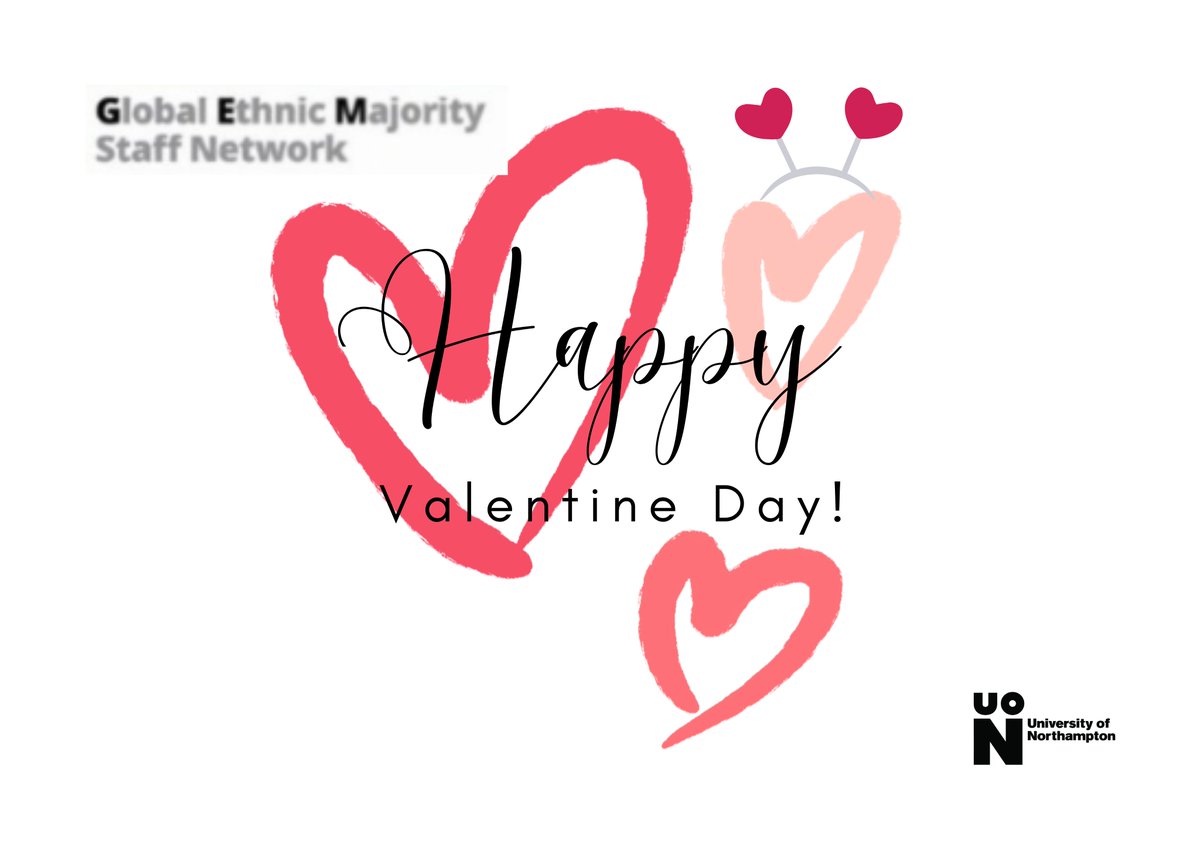 Happy Valentine's Day from GEM! 💖 To our fantastic staff and students at @uninorthants your unique stories and contributions are the heartbeat of our community. Let's celebrate diversity, unity, and love in every shade! 🌈❤️ #GEMValentines #UON