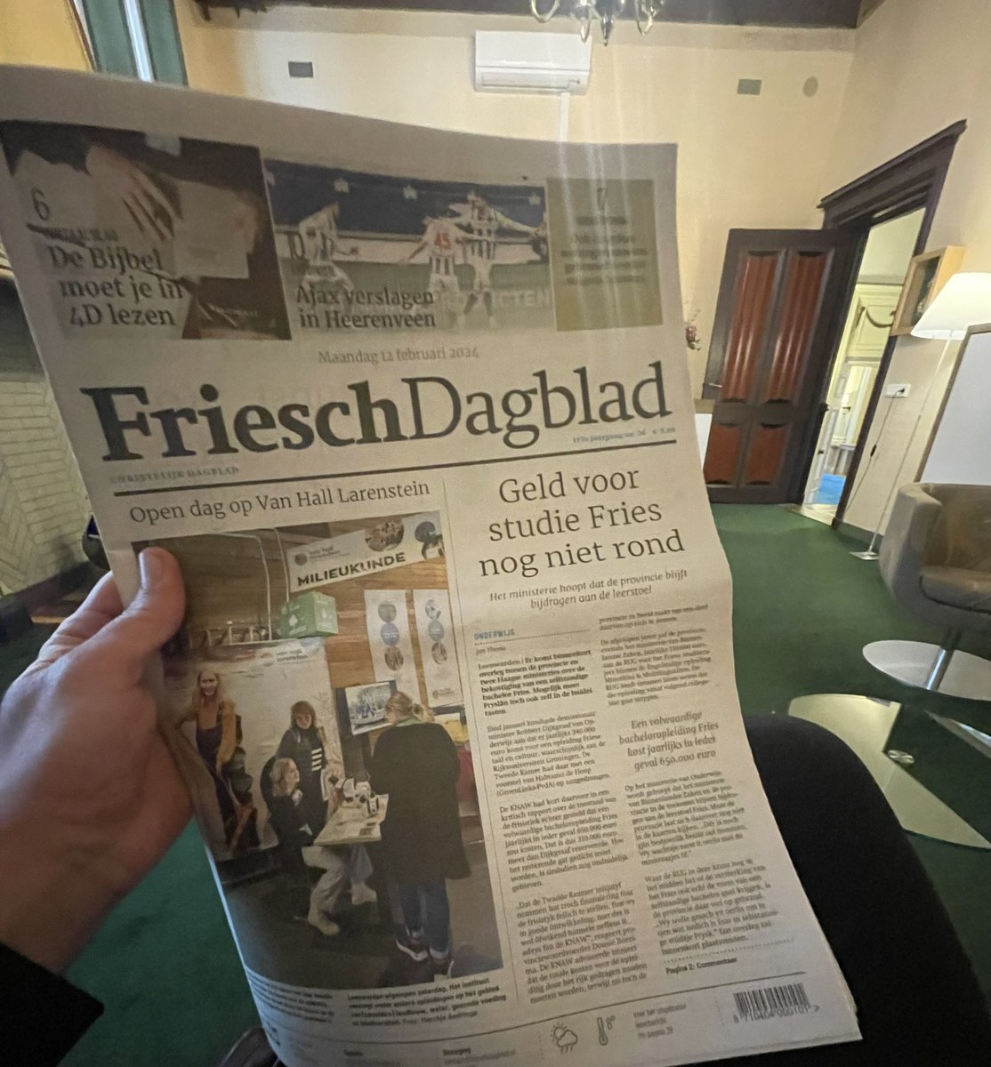 Yn myn syktocht en paad nei in funksje earne oars hie ik dizze wike it nocht om de Kommissaris fan de Kening yn Fryslân Arno Brok te besykjen. Foar my in heul wurdearre en spesjale persoan. Tige tank foar jo tiid en ynspiraasje yn it moaie Fryslân!

<a href="/ProvincieFR/">Fryslan</a>
#Friesland
#CvdK