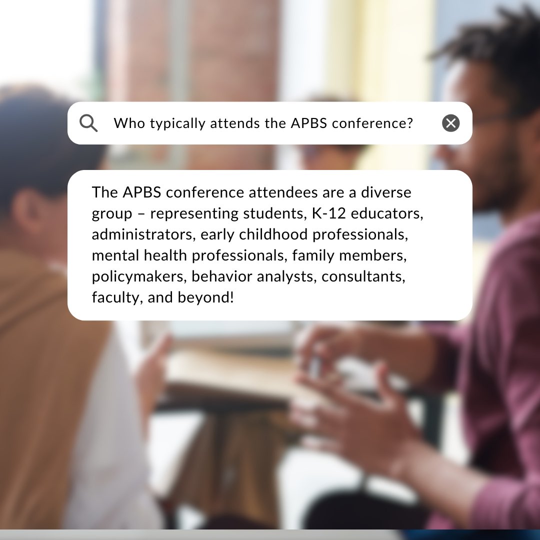 APBS_studentplc's tweet image. Let’s talk about APBS conference attendance. Who? Why? How? Key take away…this conference is for everyone! Got questions about being a volunteer? Send us an email or DM for more info. #APBS #PBIS @theAPBS